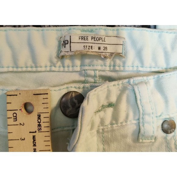 5‎ Pocket Ankle Skinny Jean Size 28 Robins Egg Blue - Picture 13 of 13